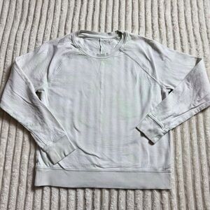 Athleta Sweatshirt Small Long Sleeve Pullover Light Green Loungewear Soft